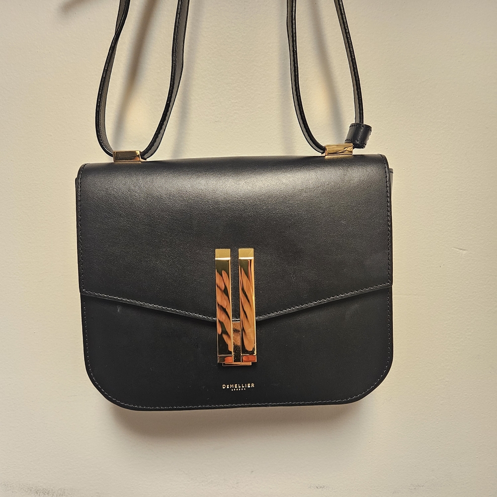 DeMellier Black Crossbody Bag with Gold Hardware